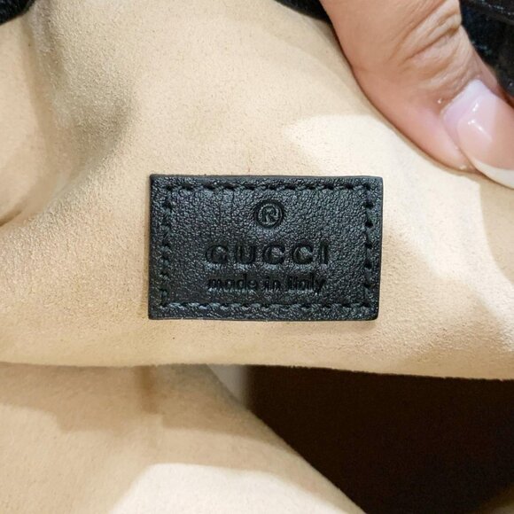 Gucci  Diana Bamboo Leather Bucket Bag Black 724652 - Picture 12 of 13